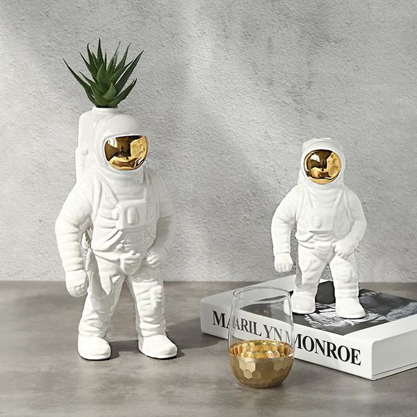 

vases creative gift astronaut space decoration vase living room ceramic