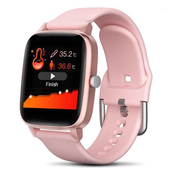 

smart wristbands ip67 waterproof fitness tracker bracelet body temperature monitoring heart rate watch1