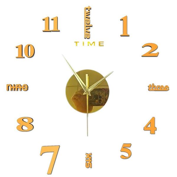 

wall clock 50x50cm time mark accessories diy numbers supplies home sticker modern design 12-hour display creative acrylic clocks