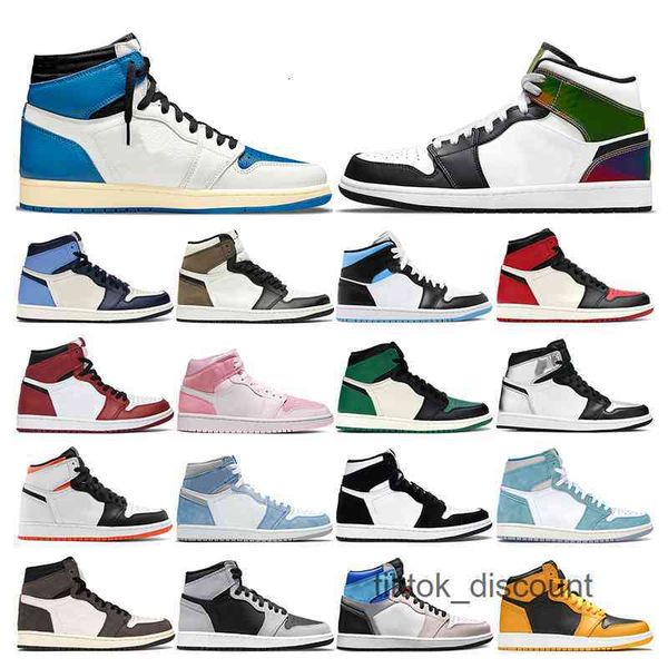 

mens basketball shoes 1s women university military blue hyper royal obsidian dark mocha chicago digital pink pollen sports sneakers