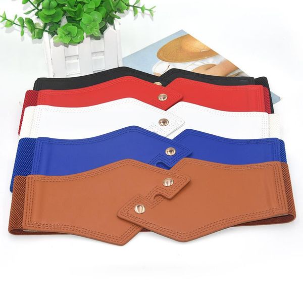 

belts cummerbunds elastic wild waistband waist band women fashion slim corset female coat fur belt simple accessory, Black;brown