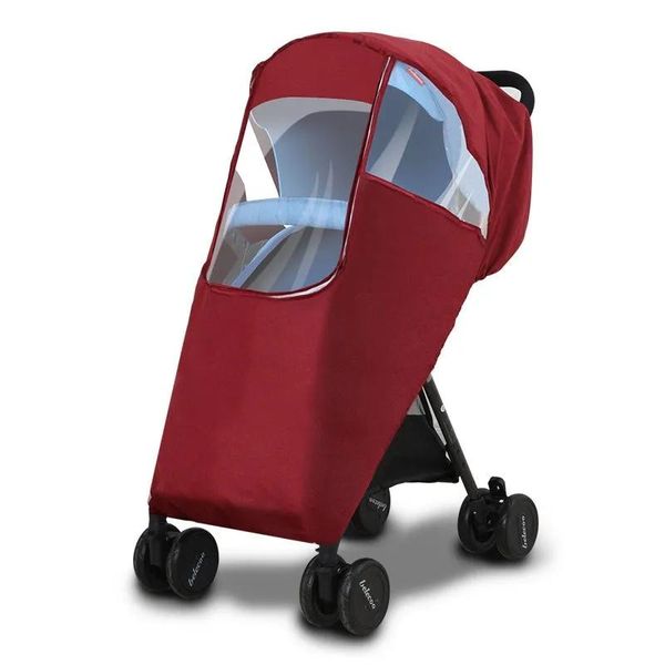 

stroller parts & accessories universal baby carriage rain cover thicken warm covers windproof waterproof kid pushchair raincoat canopy zippe
