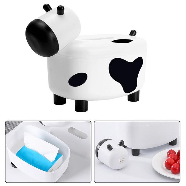 

tissue boxes & napkins 2 in 1 plastic toothpick box napkin holder case cute calf shape magnetic storage home with stickers diy