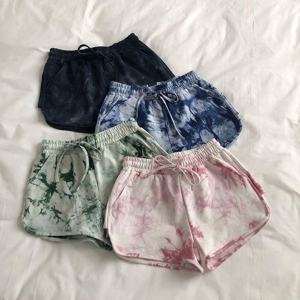 

yoga outfits 2021 casual women's fitness shorts high waist quick dry skinny bike tight short solid color slim fit sport, White;red