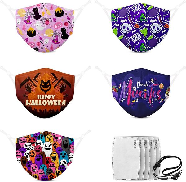 

custom logo mask new halloween cute printed children's dustproof cotton mask
