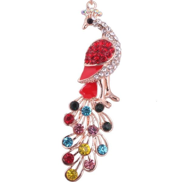

souvenirs pendant metal cartoon key chain creative peacock alloy jewelry