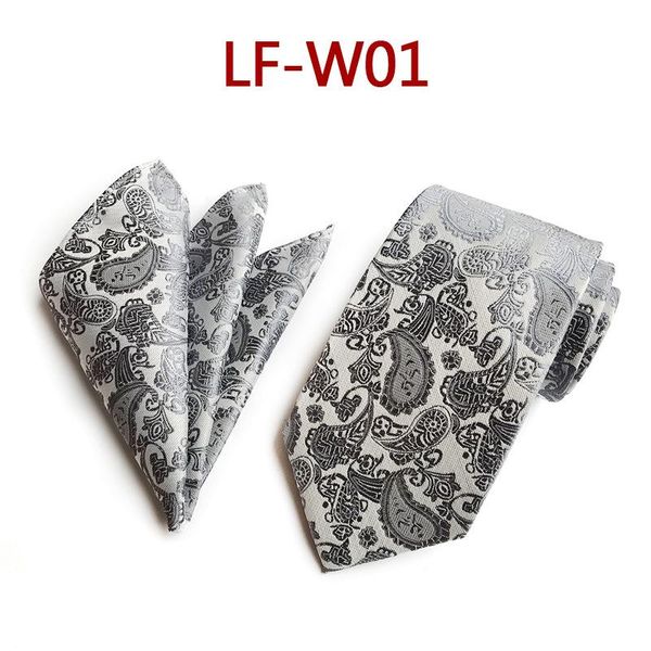 

new paisley silver tie set 100% silk jacquard mens necktie gravata hanky set mens tie for wedding party, Black;gray