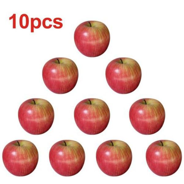 

kitchen artificial apples decoration adornment ornament 10pcs fake fruits