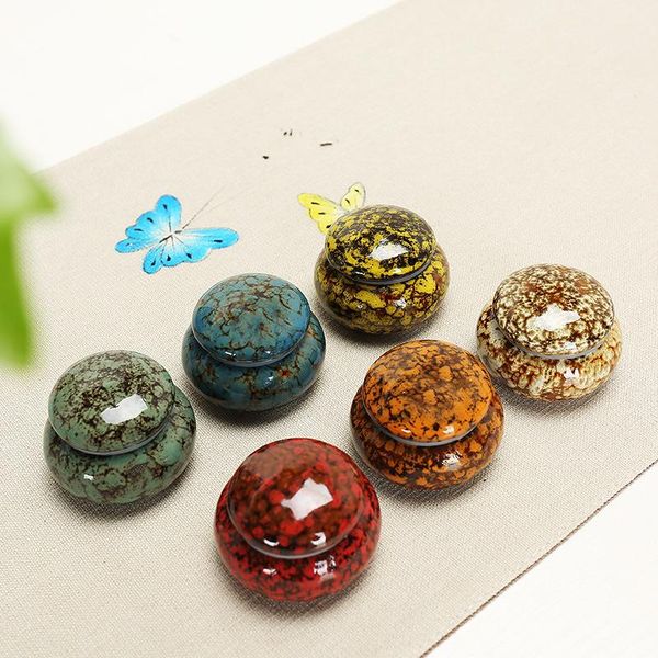 

storage bottles & jars 24ml ceramic container portable sealed mini tea small travel rouge powder