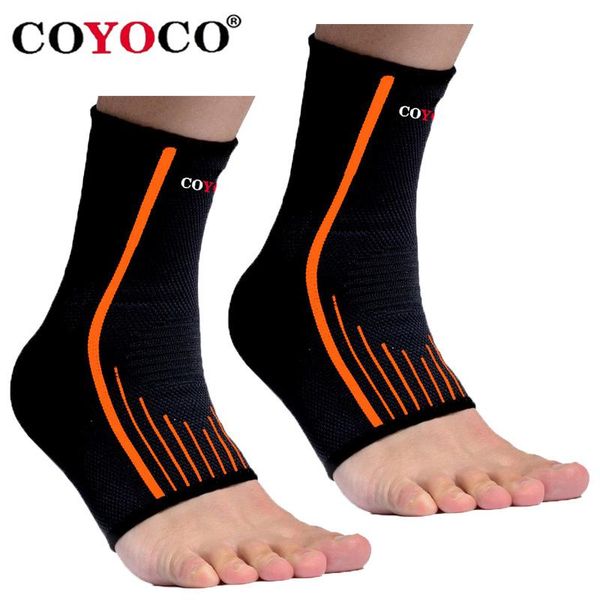 

ankle support 1 pair nylon protector anti sprained brace coyoco brand sports outdoor bicycle gym warm nursing care orange, Blue;black