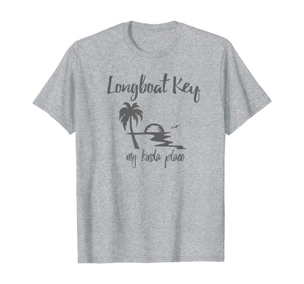 

longboat key florida my kinda place tee shirt, White;black