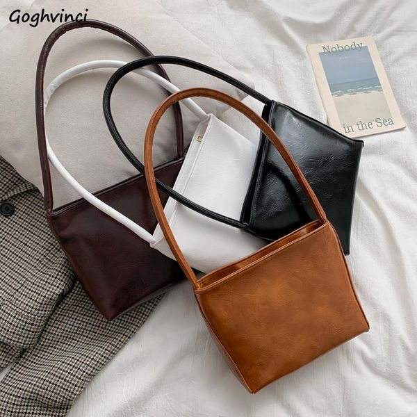 

cross body shoulder bags women pu fashion underarm all-match spring bag vintage solid retro korean style simple single-strap