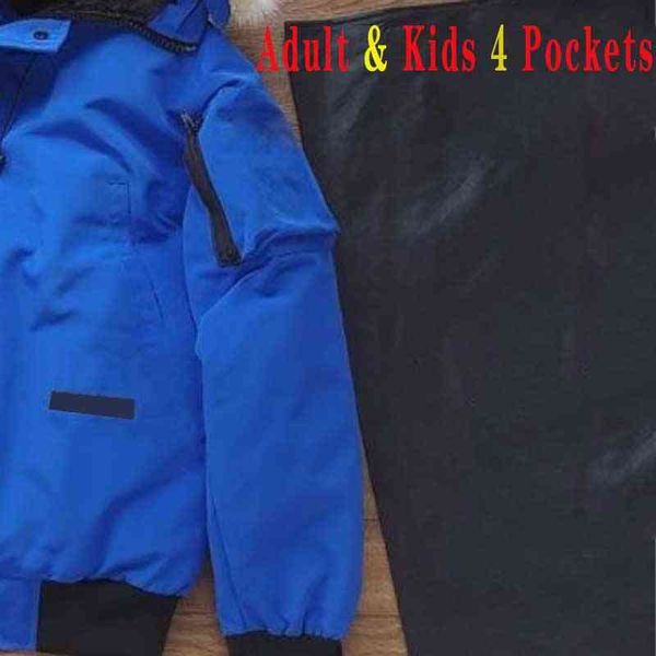 

down et coats parkas men women winter kids ets baby coat boy girl outerwear warm classic letter goose parker downcoat fashion kids-coats, Black
