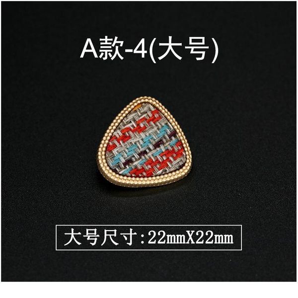 

3pieces 18mm 22mm leather decorative buttons for clothing fashion women coat suit gold metal vintage button fancy h jlllgj, Blike;white