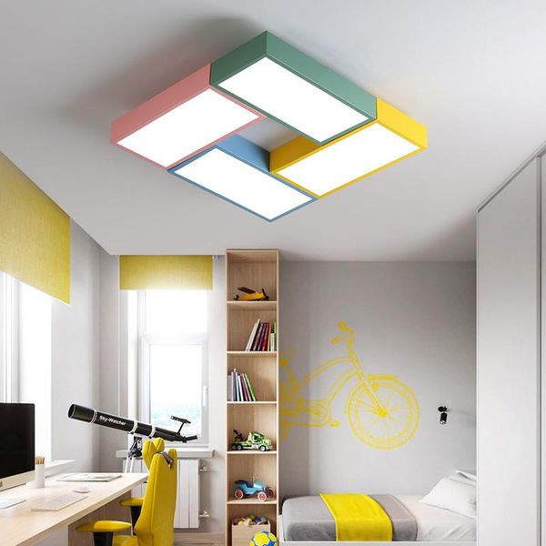 

ceiling lights led light 72w modern nordic children room kids home with remote control bedroom colour