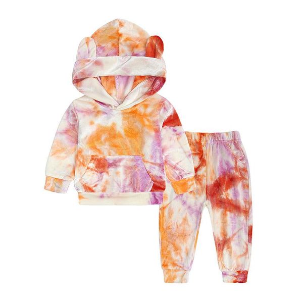 

clothing sets lzh born clothes 2021 spring baby girls boys hoodies+pants 2pcs outfit kids costume suit infant set, White