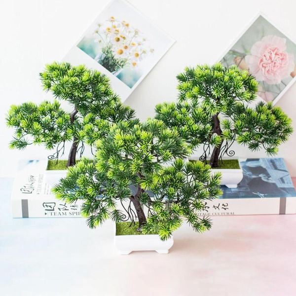 

1pc artificial pine tree miniascape wedding party home office table bonsai decor
