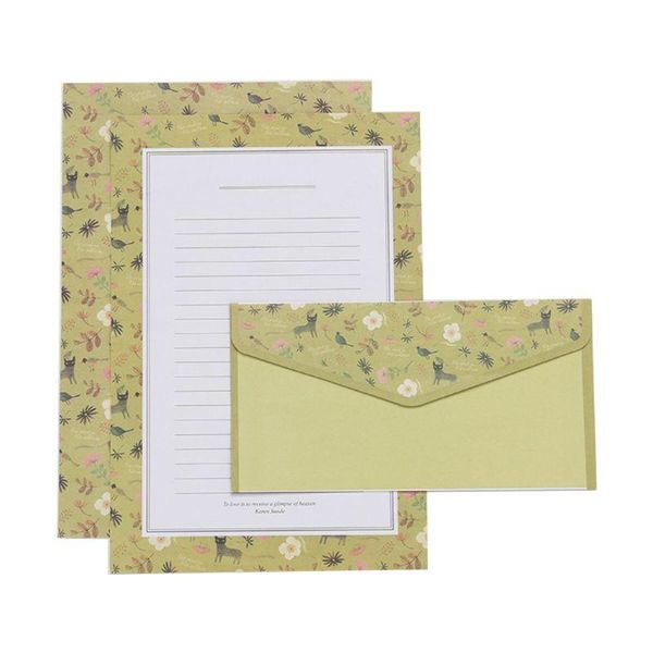 

creative beautiful letter paper envelope floral cute cartoon set letterhead small fresh gifts g88d