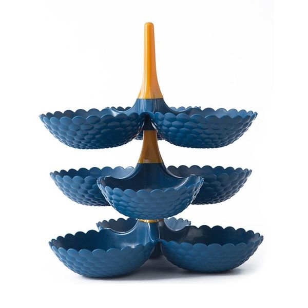 

dishes & plates multi-layer detachable candy storage box rotating fruit plate serving dessert holder rack