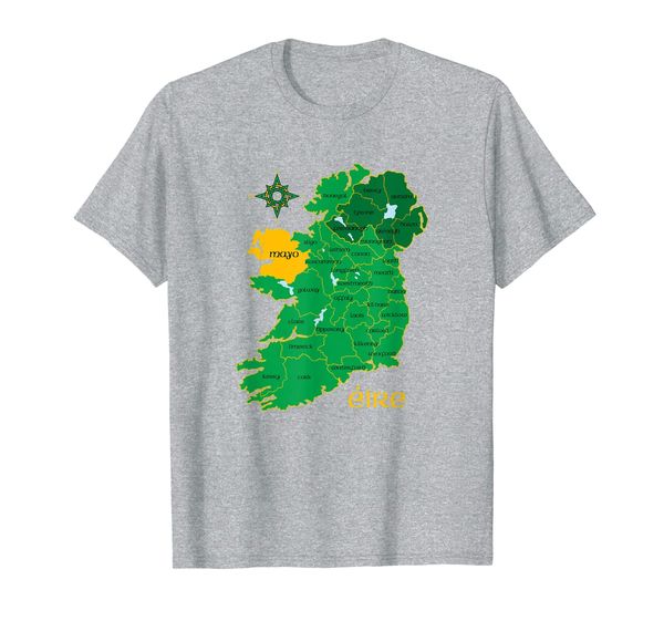 

Mayo Ireland T Shirt Irish County Map Eire Irish Travel, Mainly pictures