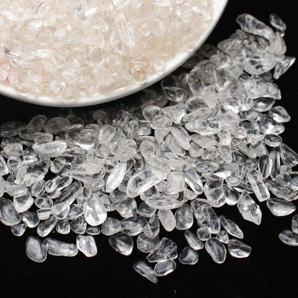 200g Bulk Clear Quartz Cristal Tumbled Stones Mineral Garden Decor Cura Reiki