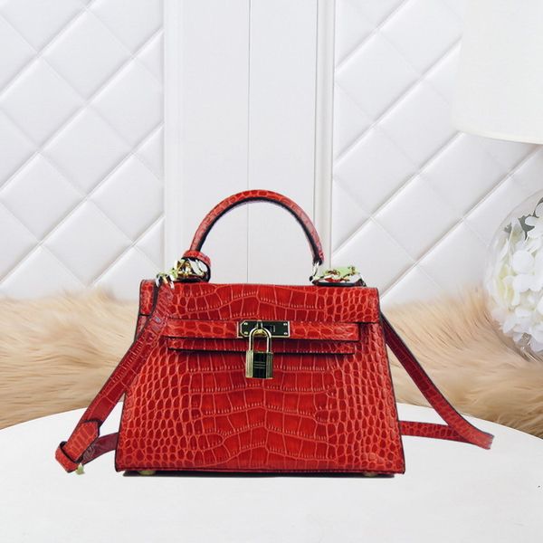 

70% off luxury handbag h2021 spring new women's bag mini leather fashion handbag cowhide crocodile bag 4ji0 sg4x