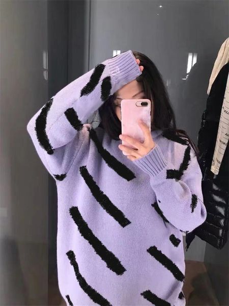 

mens casual sweater letter pattern winter fashion contrast color 17 colors women autumn knit wear, White;black