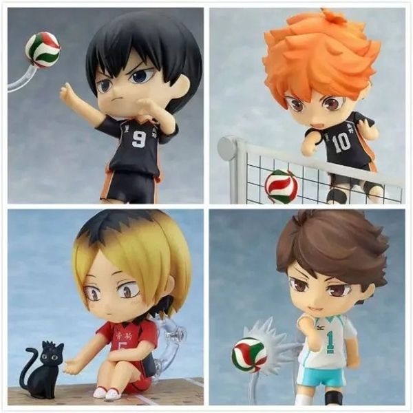 

10cm haikyuu pvc action figure shoyo tobio kenma tooru 489# 563# 461# 605# anime nekoma cute model toy figurine c0220