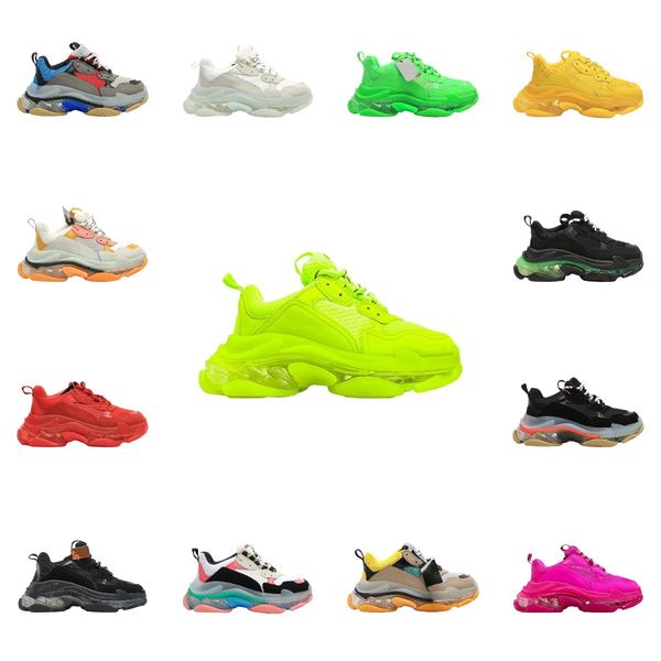 

17fw retro triple s sneakers trainer paris bottom old dad shoes grandpa baskets femmes chaussures hommes luxury women designer men casual sh