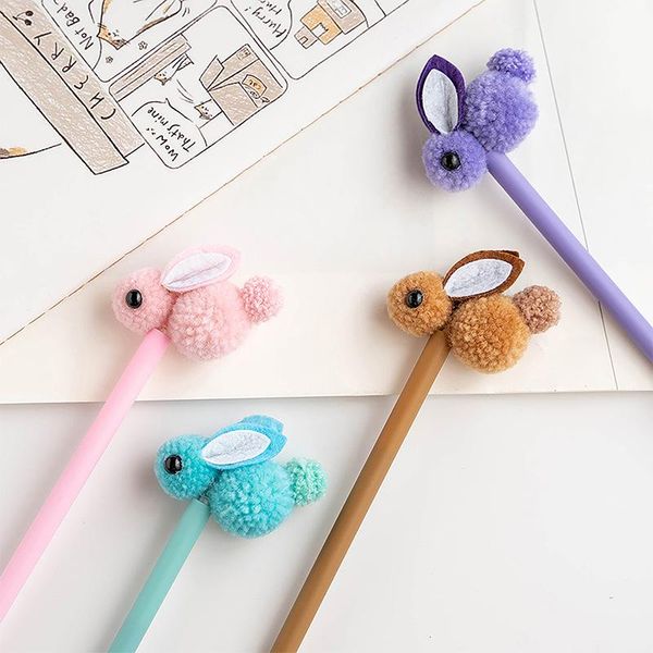 

gel pens 16pcs creative plush neutral pen cute shape water student stationery signature