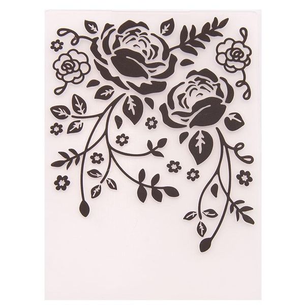 

craft tools plastic rose flower template card making paper wedding decoration clip embossing folders