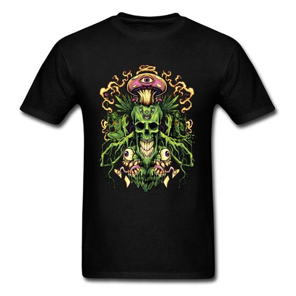 

men's t-shirts camisetas de calavera y setas, camiseta gÃ³tica para hombre, con calavera, ropa estampada estilo callejero, ca, White;black
