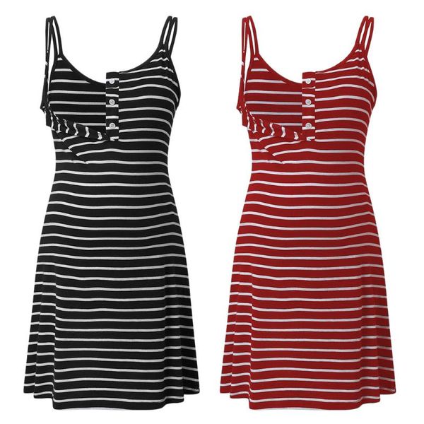 

maternity nightwear women maternity stripe nursing baby nightdress breastfeeding dress pajama, White