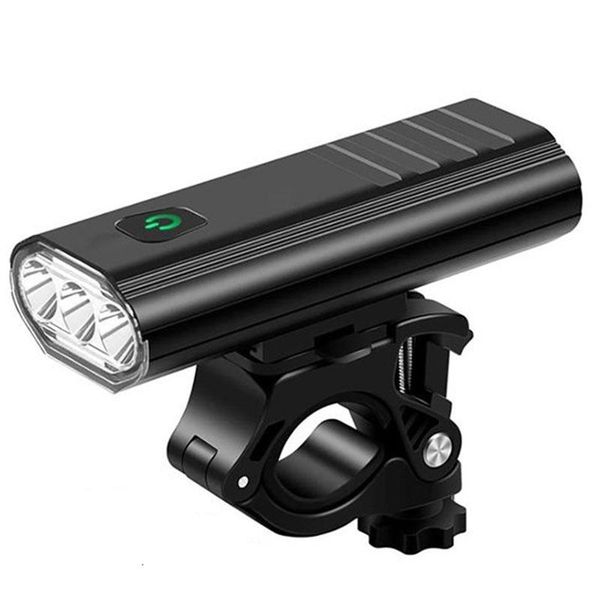 

bike light usb charging bicycle front lamp t6 led 5200mah power bank rainproof cycling headlight