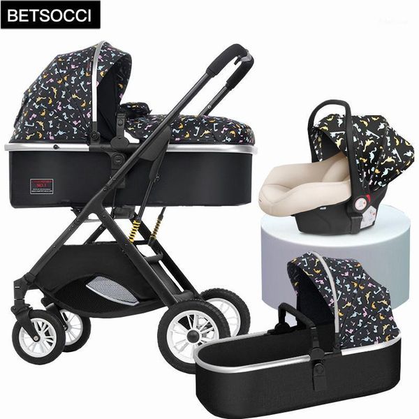 

baby stroller can sit, lie down and lightly fold two-way high-view born strollers#1