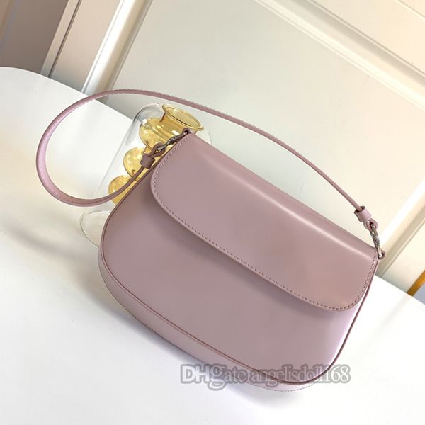 

luxurys designers bags plain pink genuine patent leather hobos women purses handbags underarm shoulder bag with tag box 1bd311