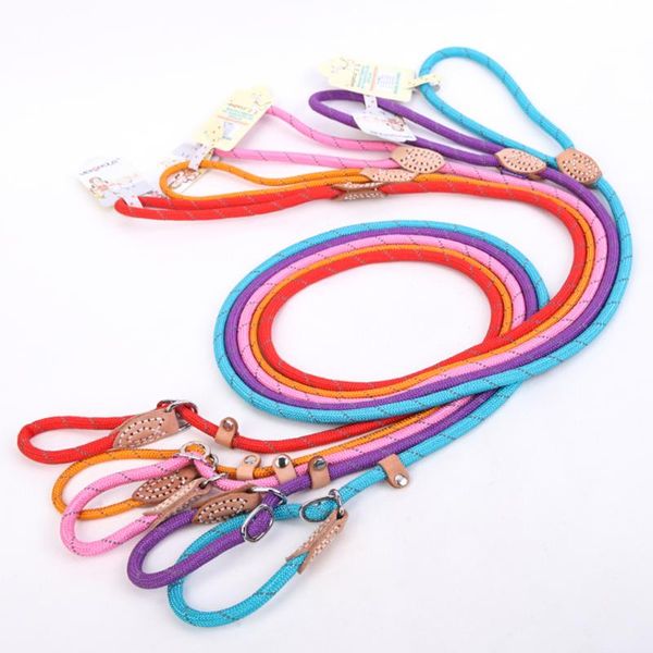 

dog collars & leashes pets for small medium large durable chihuahua cat handle rope puppy harnesses leash reflective pet