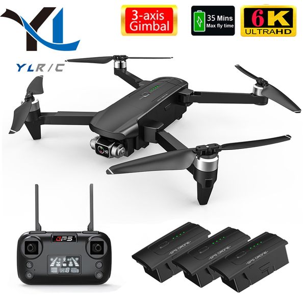 

New CSF100 drone 6K HD camera GPS 3 axis PTZ brushless foldable drone professional camera WIFI FPV RC Quadcopter PK F11 drone