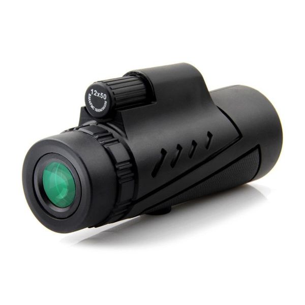 

telescopes 12x50 bak4 fmc coating hd low night vision monocular telescope with tripod clip for watching travelling hunting camping