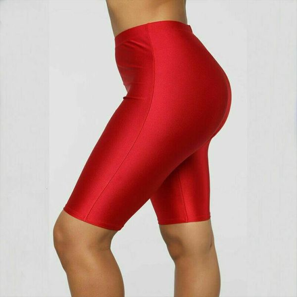 

fashion trend stretch biker bike womens short workout leggings knee length casual summer exercise sports trousers bottoms, White;black