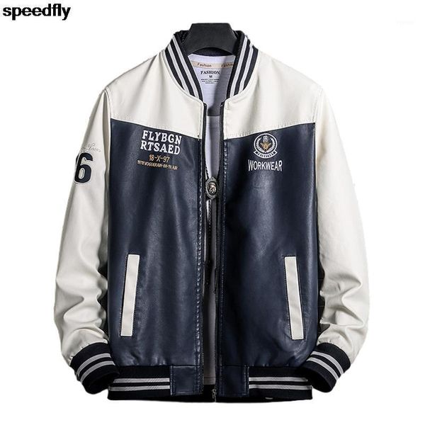 

mens leather jacket men bomber black casual motorcycle men's jackets, Black;brown