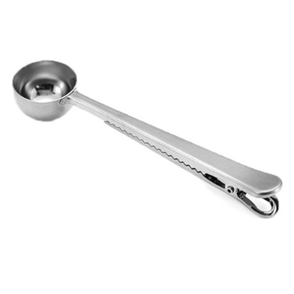 

spoons 4 pcs 304 stainless steel coffee spoon clip multifunctional bag sealing