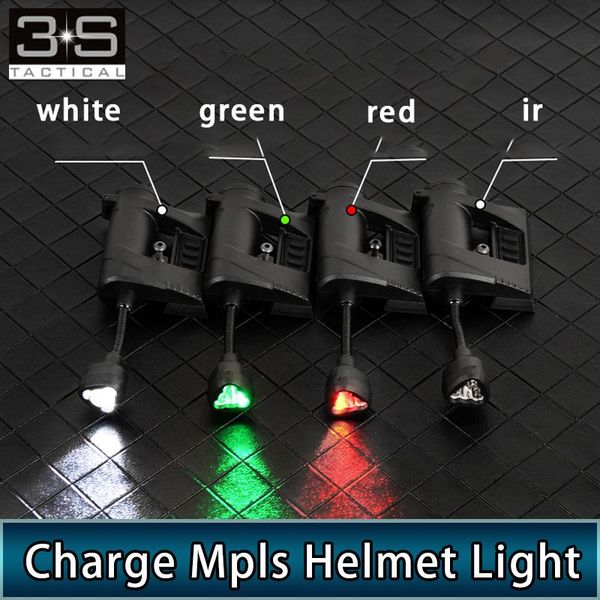 

tactical helmets helmet light charge mpls lantern 4 mode green red ir laser lamp