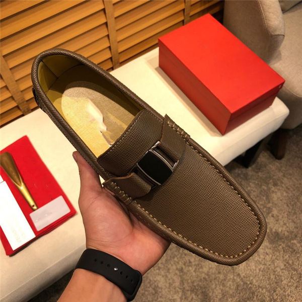 

c4 summer men loafers genuine leather casual shoes fashion designer slip on driving shoes breathable moccasins plus size 38~46 11, Black