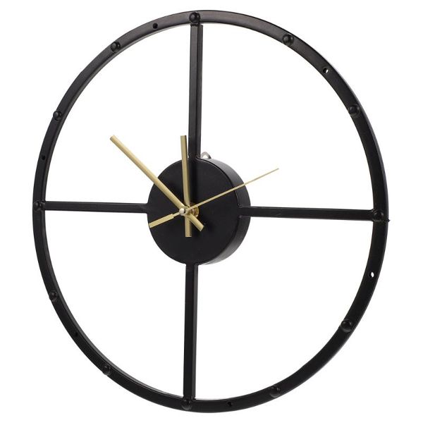 

wall clocks 1pc home simple design clock for living room decorative (black)