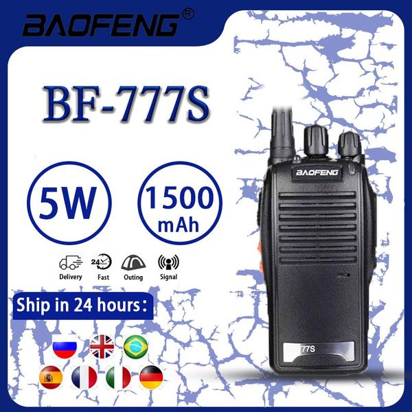 

walkie talkie original baofeng bf-777s 5w 16ch uhf portable two way radio hunting truck driver bf777s cb radios