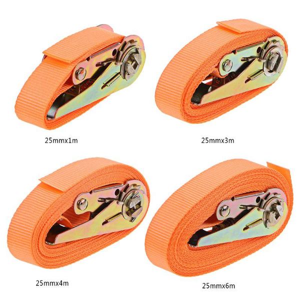 

car organizer porable heavy duty tie down cargo strap luggage lashing strong ratchet belt with metal buckle 203d