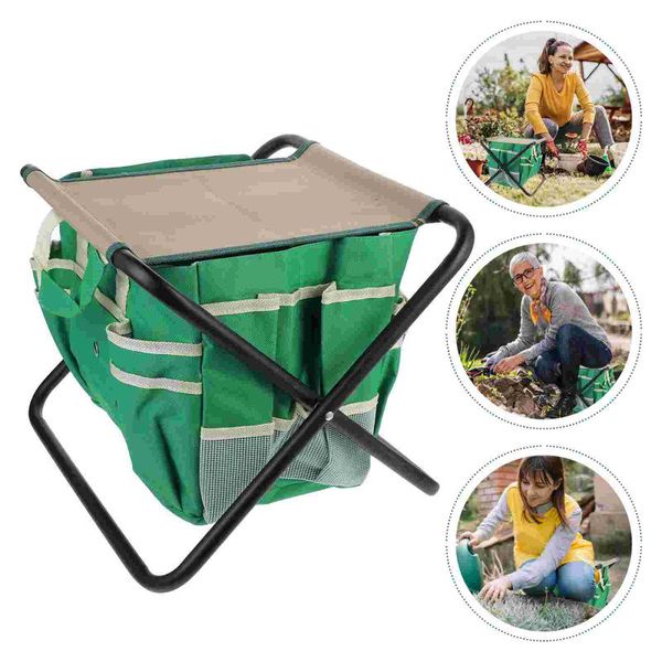 

storage bags 1 set delicate planting stool premium tool pouch with bag