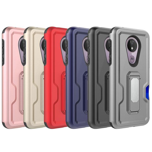 

for iphone 11 pro max xs max xr 6 7 8 plus tpu pc credit card holder car magnet suction with kickstand protective case with opp bag