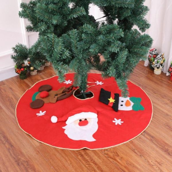 

christmas decorations 1pc 100cm 3d cartoon tree skirt santa claus elk carpet floor cover year xmas decor ornaments festive party supply